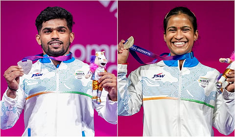 பளுதூக்குதலில் வெள்ளி வென்றார் தமிழக வீரர் ராஜா; மகளிர் பிரிவில் ஞானேஷ்வரியும் வெள்ளி வென்று அசத்தல்