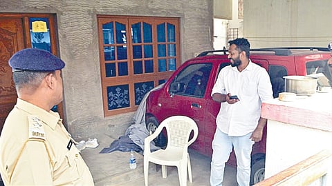 கோவை உக்கடம் அன்புநகரில் அமலாக்கத் துறை சோதனை நடத்திய அசாருதீன் வீடு.படம்: ஜெ.மனோகரன்