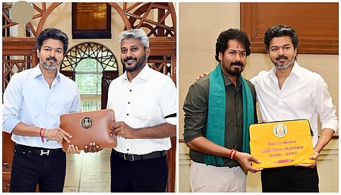 வெற்றிப் பயணம் தொடரட்டும்: பட்ஜெட் தாக்கல் செய்த அமைச்சர்களுக்கு முதல்வர் விஜய் பாராட்டு 