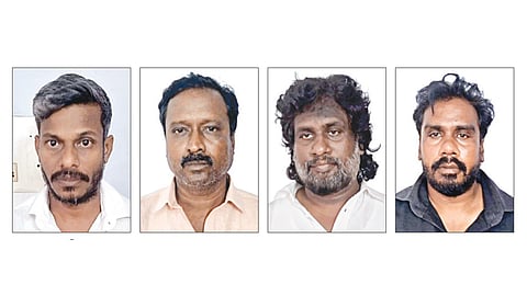 ரூ.6 லட்சம் கடன் தகராறில், கடன் கொடுக்க வேண்டியவரின் காரை கடத்திய 4 பேர் கைது செய்யப்பட்டனர்.