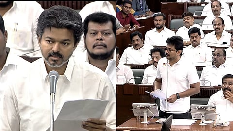 கர்நாடகா செல்ல முடிவெடுத்தது ஏன்? - உதயநிதி கேள்விக்கு முதல்வர் விஜய் பதில்