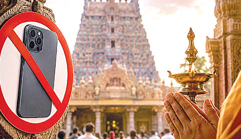 தமிழகம் முழுவதும் அறுபடை வீடுகள் உட்பட 52 கோயில்களில் செல்போன் தடை: இன்று முதல் அமல்