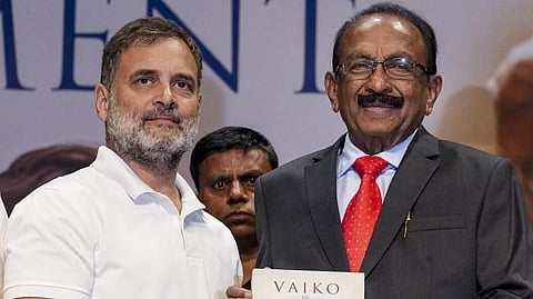 “ராகுல் காந்தி தான் பிரதமர் வேட்பாளர்; விஜய்க்கு அந்த எண்ணமே இல்லை” - வைகோ