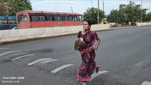 மகளின் படிப்புக்கு ரூ.3,000 பரிசுக்காக ரமாபாய் ஓடிய மாரத்தான் ஓட்டம்!