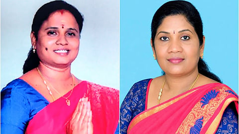 மதுராந்தகத்தில் மரகதம் குமாரவேல், தாராபுரத்தில் சத்தியபாமா போட்டி: தவெக வேட்பாளர்கள் அறிவிப்பு