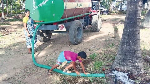 உடுமலையில் தென்னை மரங்களை காப்பாற்ற தண்ணீரை விலைக்கு வாங்கும் விவசாயிகள்!