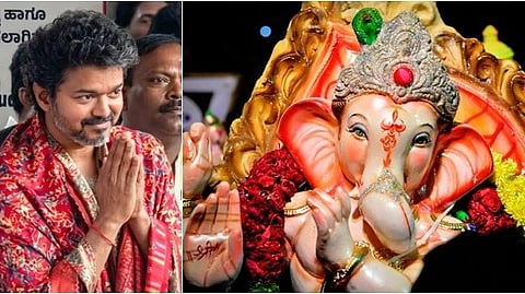 விநாயகப் பெருமான் அருளால் அனைத்து நற்செயல்களும் இனிதே நிறைவேற முதல்வர் விஜய் வாழ்த்து