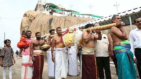 திருச்சி மாணிக்க விநாயகர், உச்சிப் பிள்ளையாருக்கு 150 கிலோ கொழுக்கட்டை நெய்வேத்தியம்
