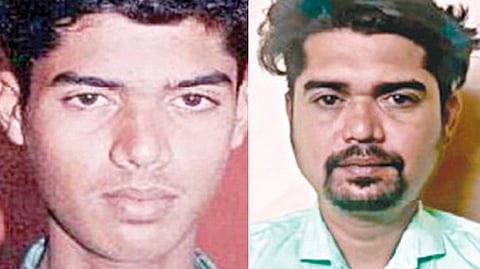 கைதான ஷேக் அப்துல்லாவின் பழைய படம் மற்றும் தற்போதைய படம்.