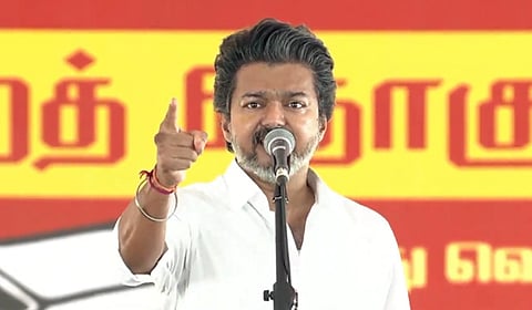 ஜெம் வீரமணி வழக்கை மூடி மறைத்தது திமுக: முதல்வர் விஜய் பேச்சு @ மதுராந்தகம்