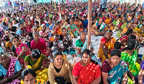 வன வெளியேற்ற நடவடிக்கையை கண்டித்து மேகமலை மக்கள் போராட்டம்: எஸ்பி  நேரில் ஆய்வு