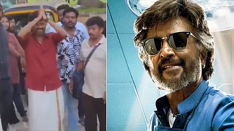 ‘தர்மன்’ படப்பிடிப்பு தளத்துக்கு ஆட்டோவில் வந்த ரஜினி!