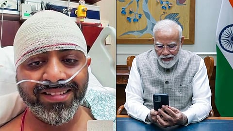 இந்​திய பைலட் ஸ்மித் மச்சார்,&nbsp;பிரதமர் மோடி