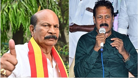 இடது: வி.எஸ்.பாபு | வலது: கிருஷ்ணசாமி