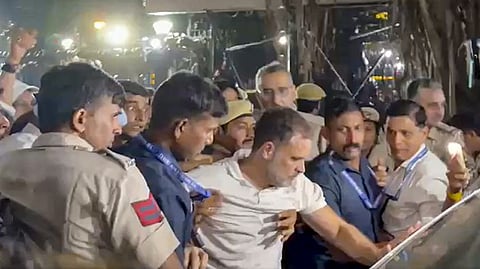 ராகுல் ​காந்தி கைதுக்கு தவெக கண்டனம்