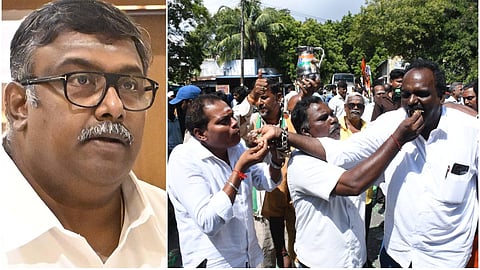 என்.ஆர்.காங்கிரஸ் தொண்டர்கள் கொண்டாட்டம்&nbsp;