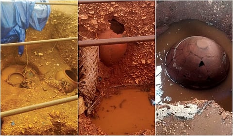 ஆதிச்சநல்லூரில் மழையில் சேதமடையும் தொல் பொருட்கள்!