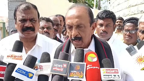 மதிமுக பொதுச்செயலாளர் வைகோ