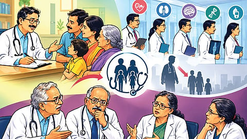குடும்ப மருத்துவரை அணுகும் போக்கு குறைகிறது: கவலை தெரிவிக்கும் மூத்த மருத்துவர்கள் 