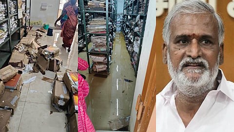 “அறநிலையத் துறை ஆணையர் அலுவலகத்தில் மழைநீர் புகுந்து அரிய ஆவணங்கள் சேதம்” - சேகர்பாபு குற்றச்சாட்டு