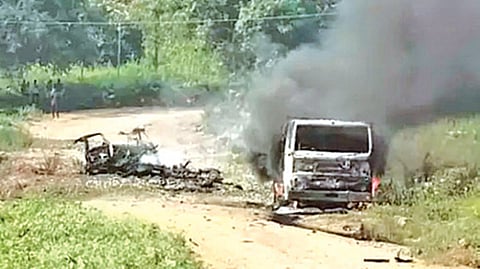 ஆந்​திராவில் லாரியில் வெடிபொருட்கள் வெடித்து 7 பேர் உயிரிழப்பு