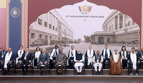 பிரிக்ஸ் நாடுகளின் எம்.பி.க்களுடன் பிரதமர் மோடி கலந்துரையாடல்