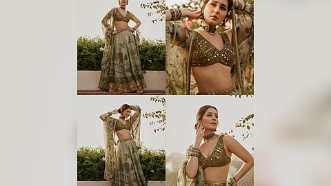 Raashii sporting a beautiful traditional look 