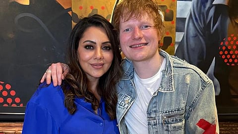 In frame: Gauri Khan with Ed Sheeran 