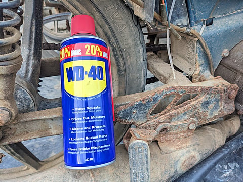 A can of WD-40 is always useful