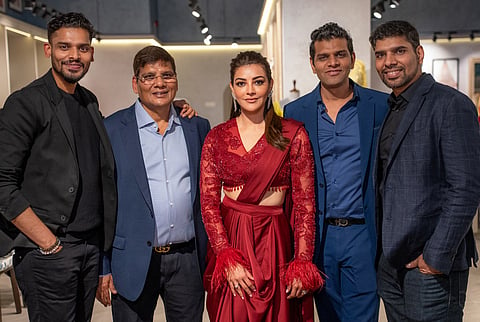  Nishit,Shravan Gupta, Kajal Aggarwal, Saurabh and Shishir Gupta
