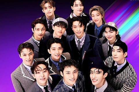 In frame: SEVENTEEN