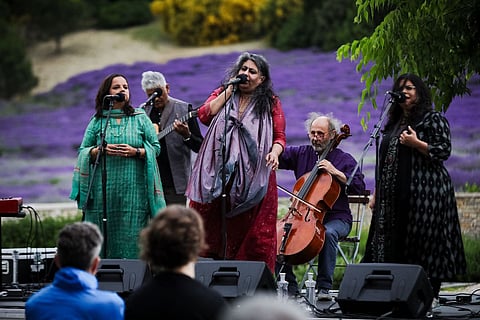 In frame: MoonArra World Fusion Ensemble
