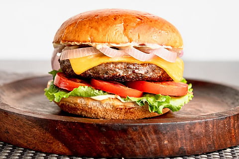 Classic New York beef burger