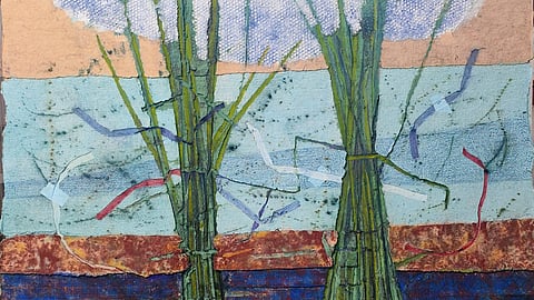 In frame: Artwork from the exhibit
