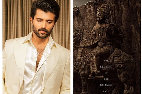 Vijay Deverakonda; (right) Poster of  VD14