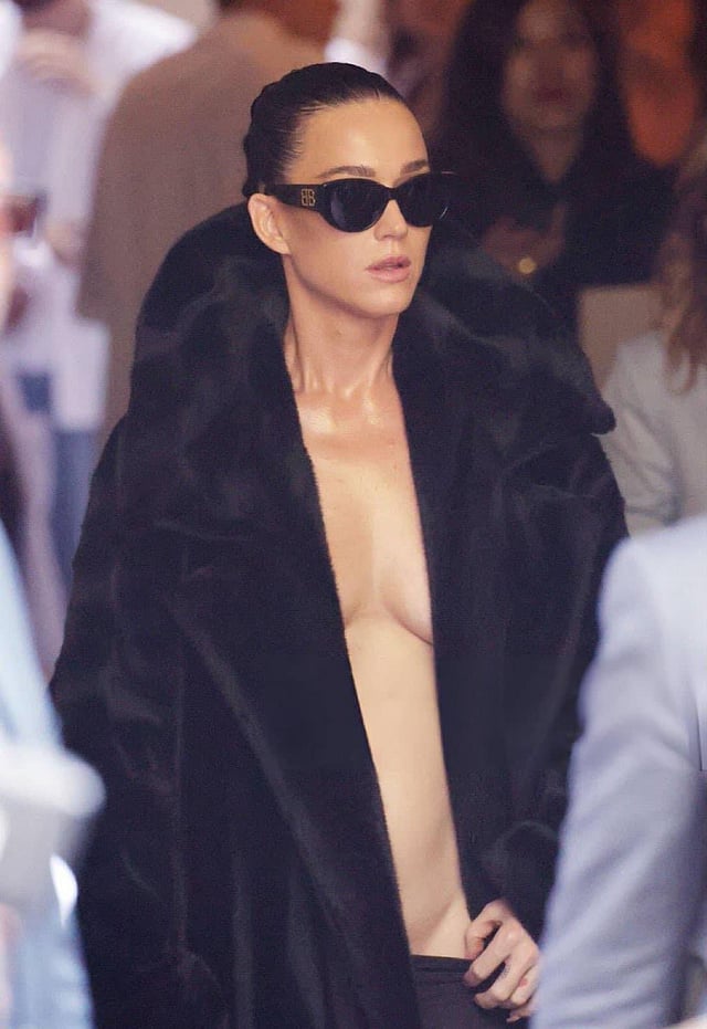 Katy Perry Makes Bold Statement with Paris Fashion Week Fur Frenzy