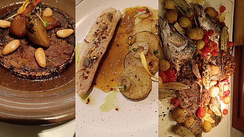 Dishes at the festival