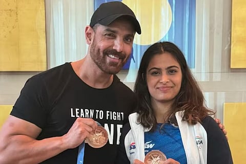 In Frame: John Abraham, Manu Bhaker