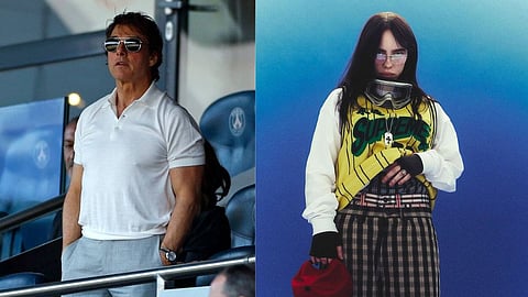 Tom Cruise (L); Billie Eilish (R)