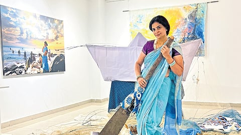 Waves: Tales of Fisherfolk, a solo show by Ramani MylavarapuPhoto | Express
