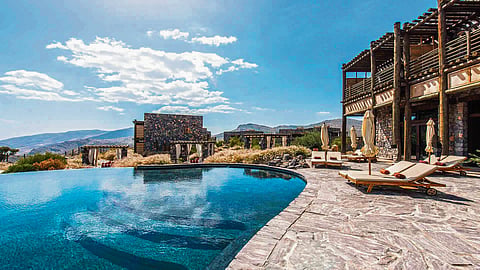 Poolside at Alila Jabal Akhdar