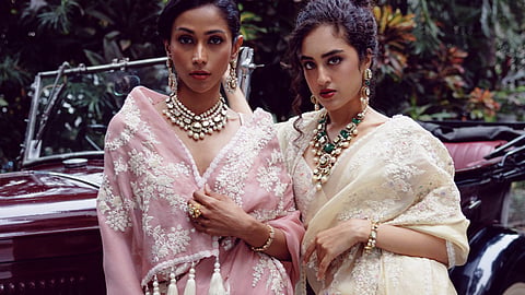 Models wearing exquisite pieces from MemSahib by Virrayaa 