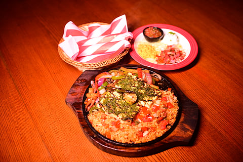 Make your Own Fajita and Sizzling cottage cheese veg fajita