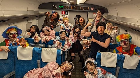 Actors on the train