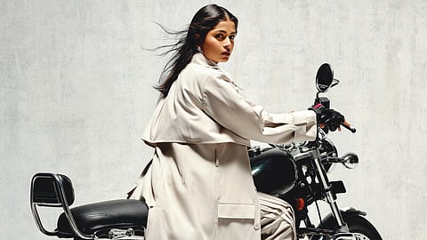 This women’s clothing label’s pre-fall 
2024 collection, 'Modern Heroine', utilises symbols of masculinity as its key muses