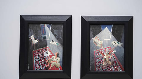 Artworks on display at the exhibition 