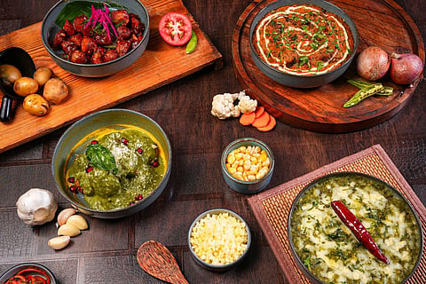 Assortment of dishes