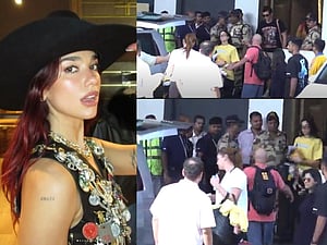 Dua Lipa arrives in Mumbai for her  first India concert