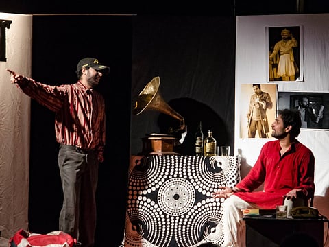 Actors on stage