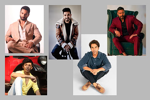 Clcokwise L-R: Shahid Kapoor, Vir Das, Ajay Devgn, Anshuman Jha and Rajkummar Rao 